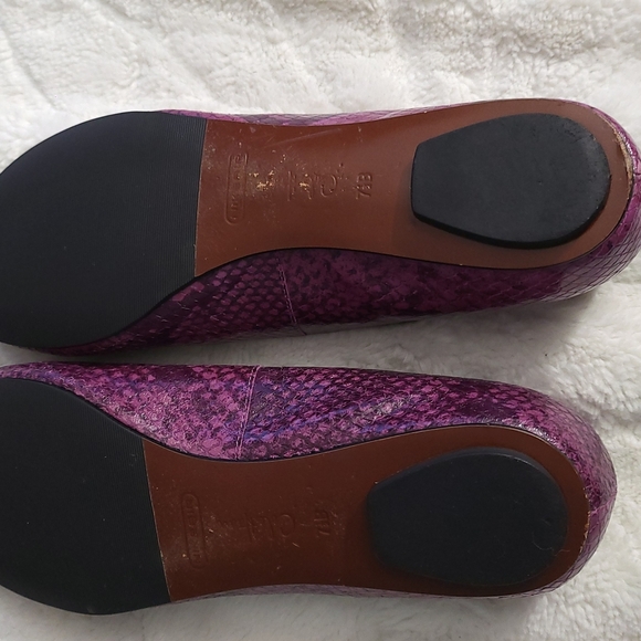 Purple Snakeskin Women's Flats - Picture 3 of 8